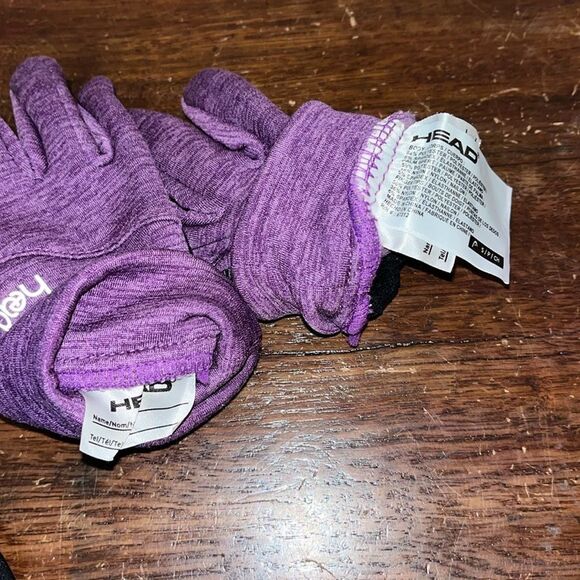 Head 2 Pair Toddler Child Kids Touchscreen Sensatec Gloves Black Purple Small - Picture 4 of 6